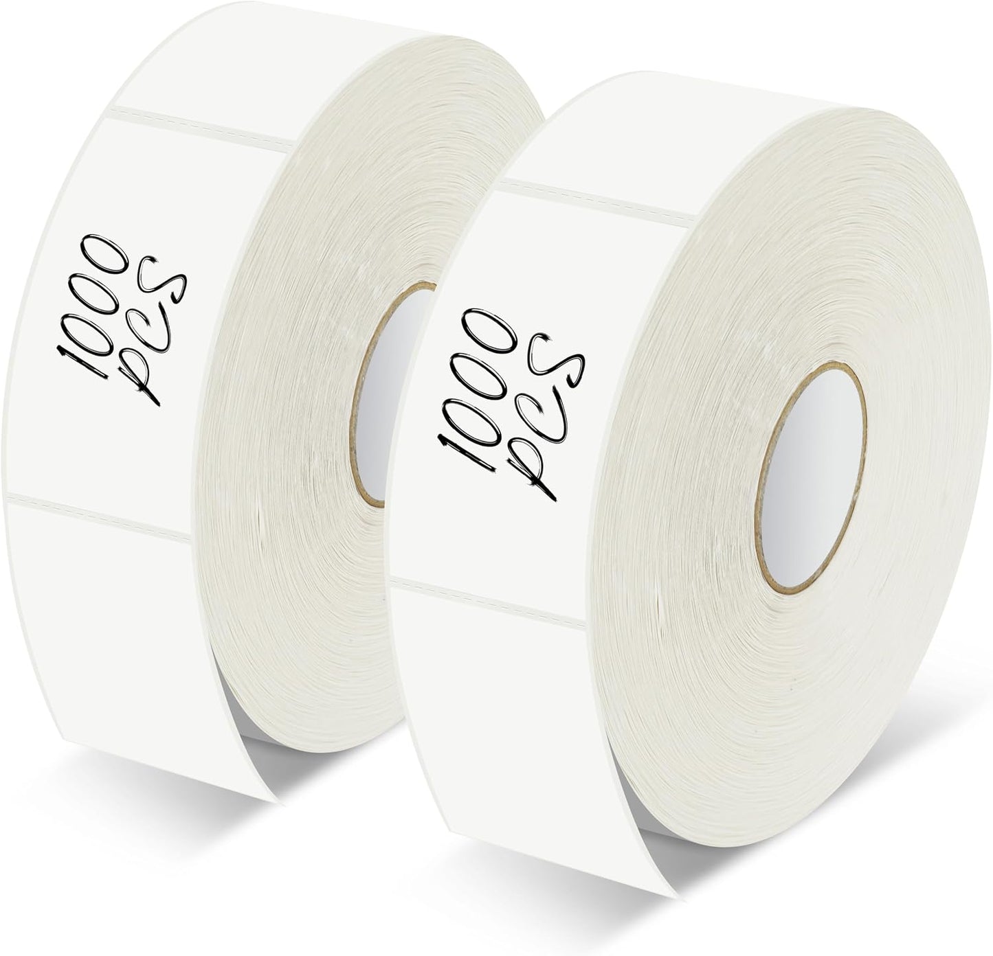 1000 Removable Food Labels, Water/Oil/Tear Resistant Blank Stickers with Perforation Line for Food Containers, Freezer, Fridge, Jars, Pantry, Organization (1” x 2”)