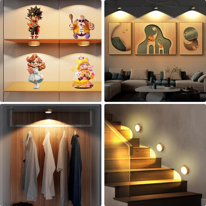 3 Pack Picture Lights for Wall, Rechargeable Battery Operated wall lights, Picture Frame lights with 3 Lighting Modes, Wireless Magnetic Painting Light with Remote Control Timer (White, 3 Pack)