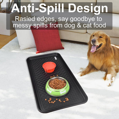 Multi-Purpose Boot Tray Mat,Dog Bowl Tray,Waterproof for Indoor and Outdoor Floor Protection
