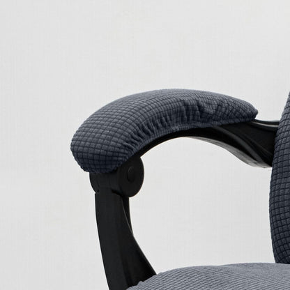 Melaluxe Office Chair Armrest Covers, Stretchable Removable Washable Chair Arm Covers, Elastic Desk Computer Gaming Chair Arm Rest Protector Slipcovers (Black)