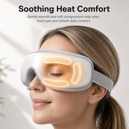 Eye Massager with Heat, Heated Eye Mask for Migraine Relief