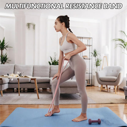 Figure 8 Resistance Band with Handles, for Home Gym,Yoga & Physical Therapy