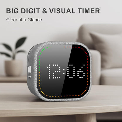 REACHER Fast Custom Pomodoro Timer Cube, Productivity Timer for ADHD | Fast Custom, Silent Mode, Vibrate Reminder, Adjustable Beeps, Magnetic Base, Visual Countdown, Study, Kitchen, Classroom