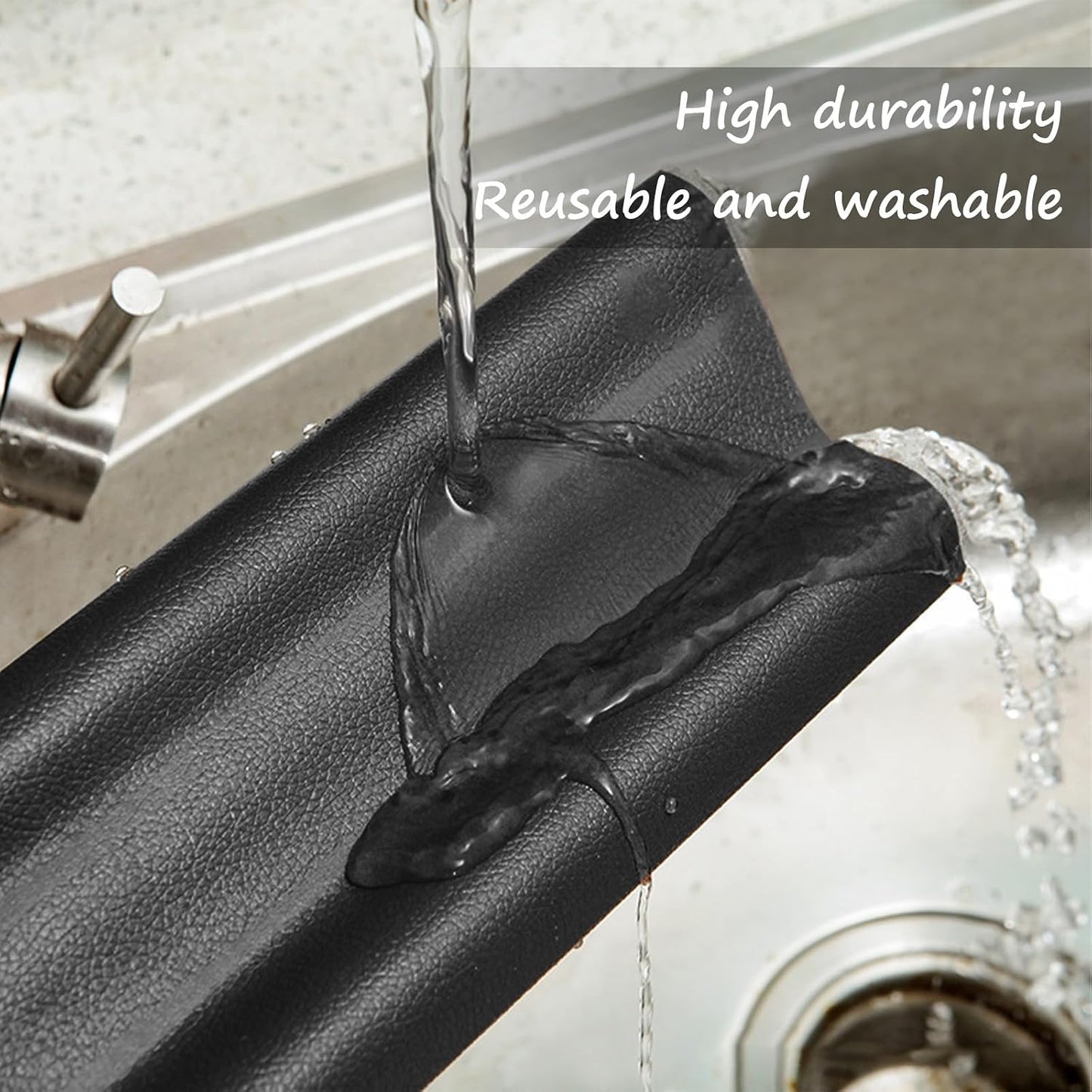 Wanheart Under Door Draft Stopper 38 Inch, Door Sweep for Bottom of Door | Draft Blocking, Small Gap Fit, Trim to Size, No Adhesive, Wipeable Cover