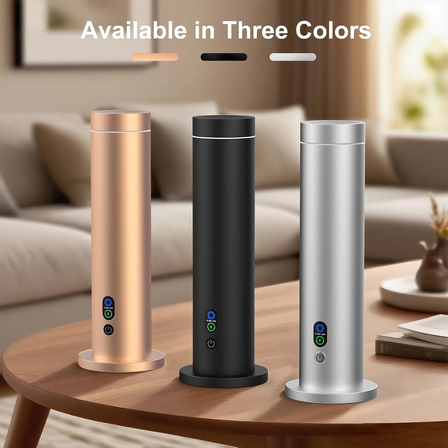 Maromalife Waterless Diffuser, Essential Oil Diffuser, 1000 Sq.Ft Coverage Scent Diffuser – Plug-in Only, Adjustable Mist, Remote, Mood Lights for Home & Office, Large Room, Hotel, Black