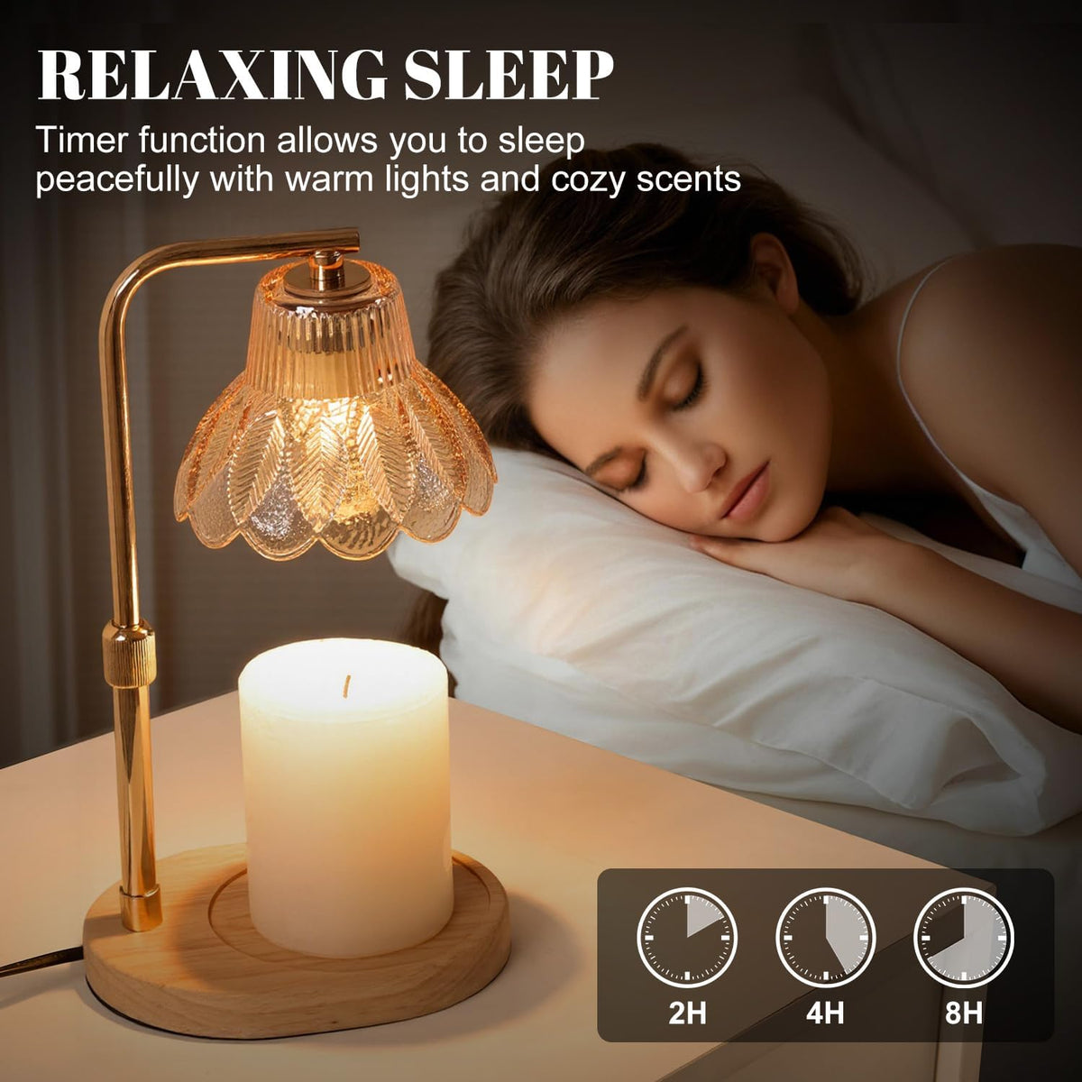 Candle Warmer Lamp with Timer,Birthday Gifes for Women and House Warming