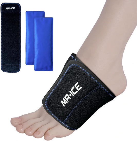 MR.ICE Knee Ice Pack Wrap 2 Packs,Reusable Ice Packs for Knee Replacement Surgery, Gel Cold Therapy Pack for Injuries, Surgery Recovery, Arthritis, Swelling, Bruises, Joint & Muscle Pain Relief