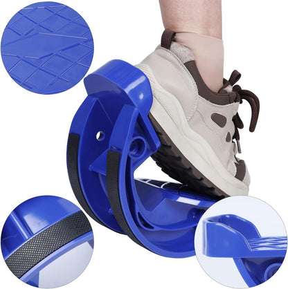 Hausse Foot Stretcher, Calf Stretcher for Plantar Fasciitis, Non-slip Stretching Foot Rocker for Home Office (Blue)