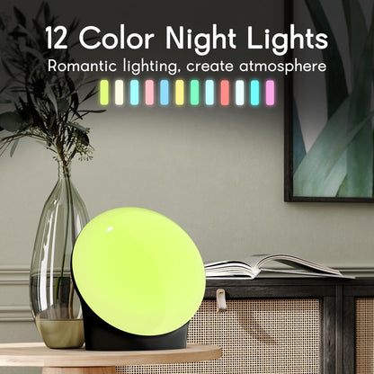 BrownNoise White Noise Machine with 30 Soothing Sound Sound Machine 12 Colors Night Light with 36 Volume Levels and Memory Function 4 Timers 10 Adjustable Brightness Sleep Machine for Baby Adults Kids