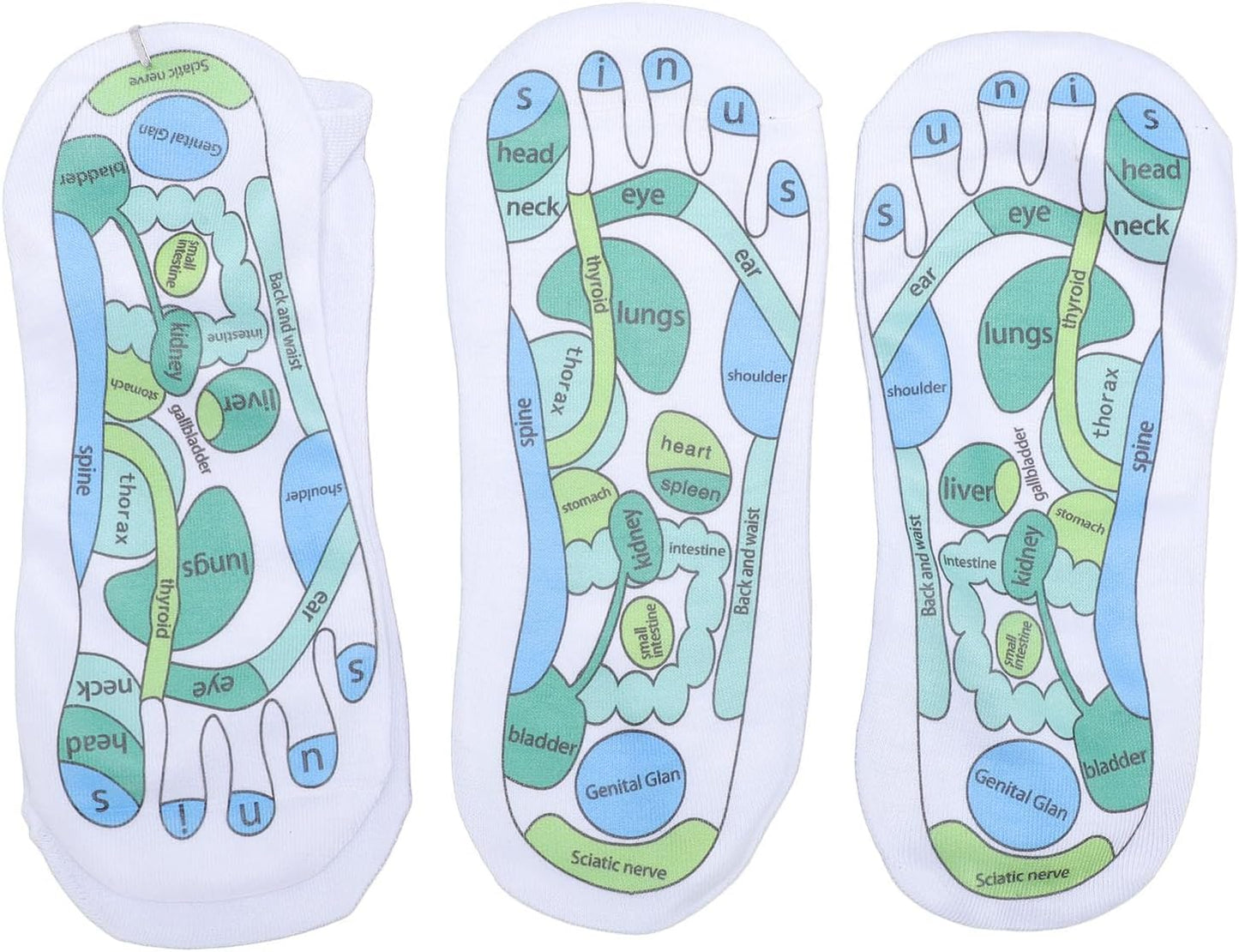 2 Pairs Socks,High Elastic Cotton Soft Anti Slip Trigger Point Tool Set Unisex Design Breathable Comfort Fitness Recovery Massage Sticks Foot Care Bundle Home Travel