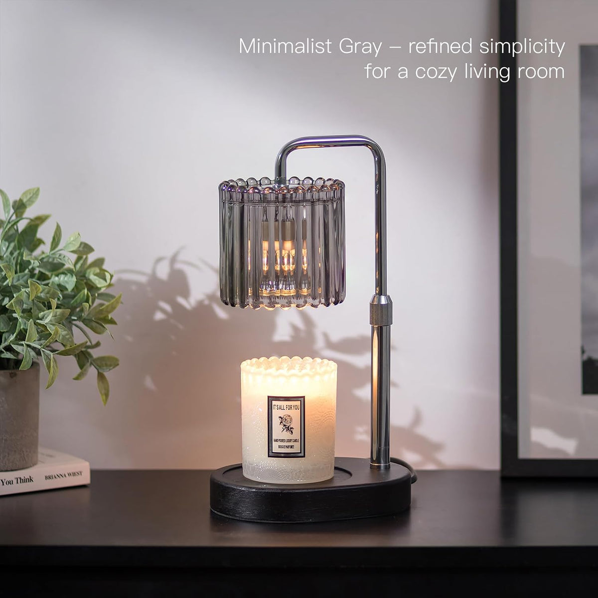 Candeldo Candle Warmer Lamp with Timer: Black Wax Melt Warmer
