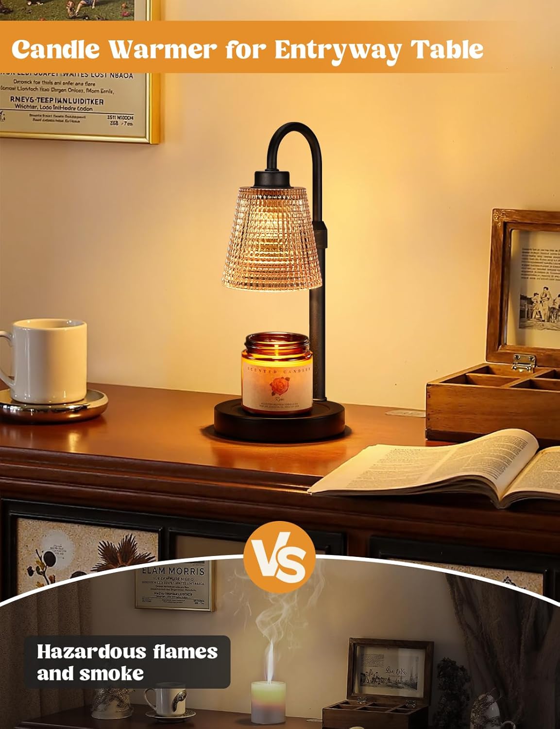 Candle Warmer Lamp with Timer Home Decor Birthday Gifts for Women