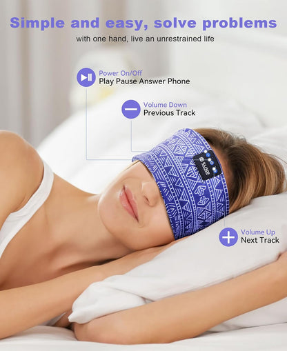 LOVE EYE Sleep Sport Headphones Wireless Bluetooth 5.4 Headband Headphone