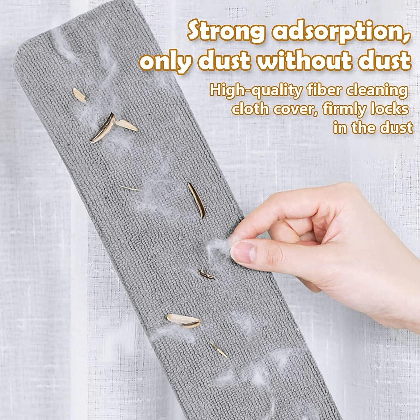 Retractable Gap Dust Cleaner, Under Refrigerator/Sofa Cleaning Tool, Microfiber Gap Duster, Suitable for Underneath Cleaning of Furniture, Fridges, Couch, Bed (25-55 Inch)