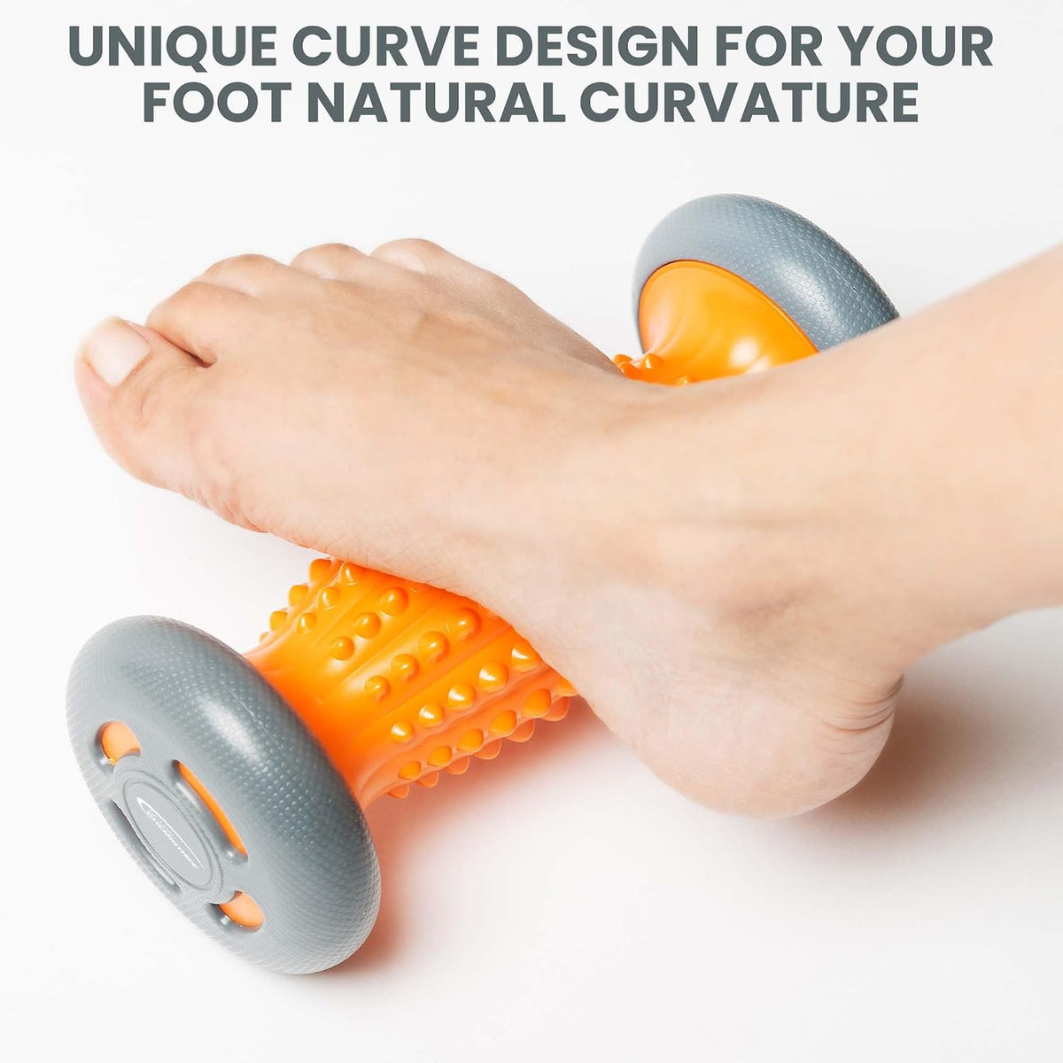 Foot Massage Roller Spikey Ball Set - for Plantar Fasciitis Relief, Acupressure Trigger Point Therapy, Whole Body Muscle Massager for Heel & Foot Arch Pain, Wrist, Shoulder & Neck