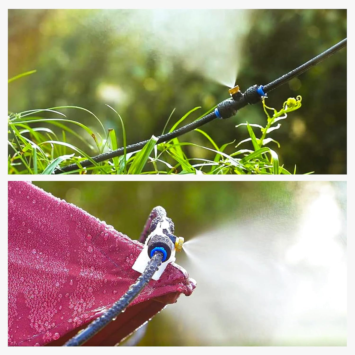 homenote Misting Cooling System, 75FT(23M) Pre-Assembled Mister Kit