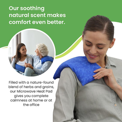 Nature Creation Microwaveable Herbal Heating Pad - Microwave Heating Pad for Neck and Shoulders, Cold & Hot Pack, Heat Pack Warming Pad, Microwavable Heating Pads - Pack of 1 (Lavender Flowers)