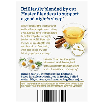 Twinings Superblends Adaptogens Calm with Ashwagandha Fig & Vanilla Flavoured Herbal Tea Caffeine-Free, 18 Tea Bags (Pack of 1), Enjoy Hot or Iced