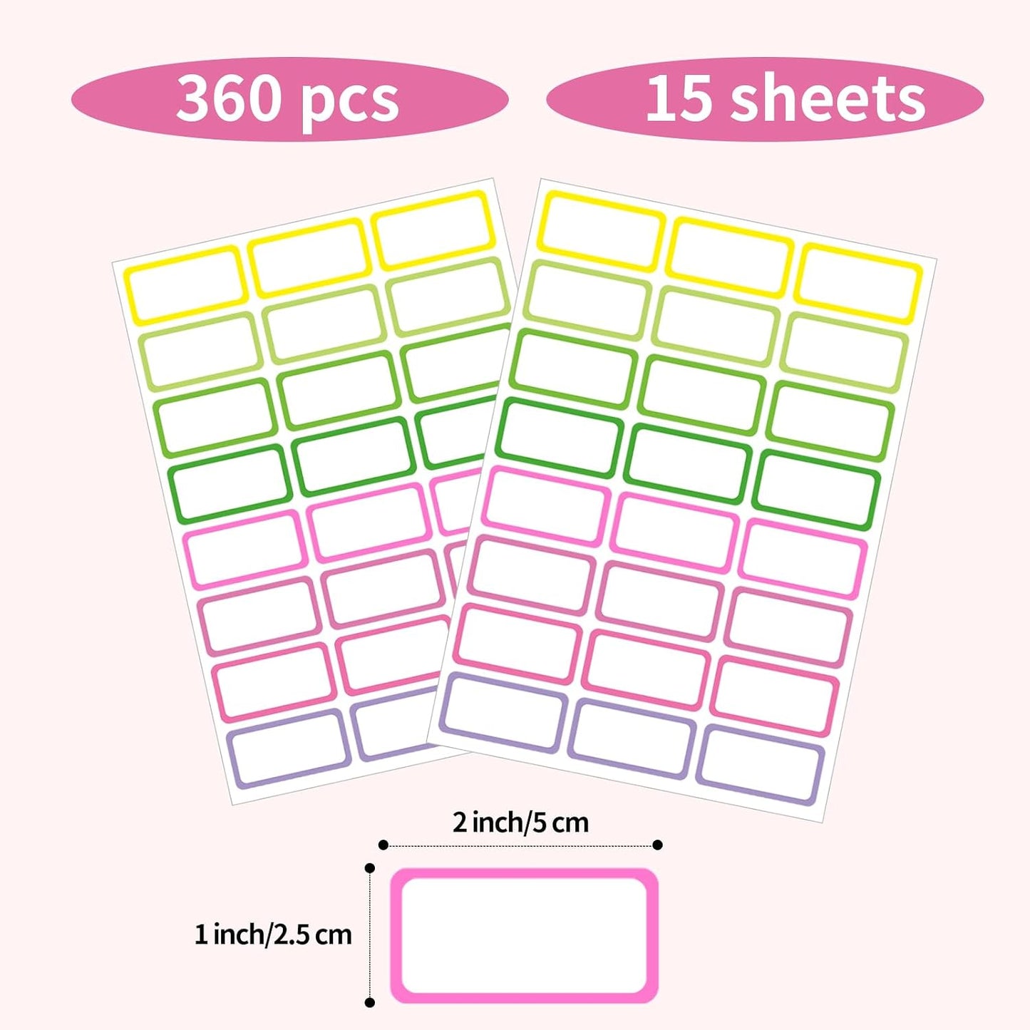 Removable Freezer Labels Stickers, 1 x 3 Inch Blank Removable Freezer Labels Food Storage Stickers, Date Label Waterproof Oil Resistant Easy Clean No Residue- 250 Sheets