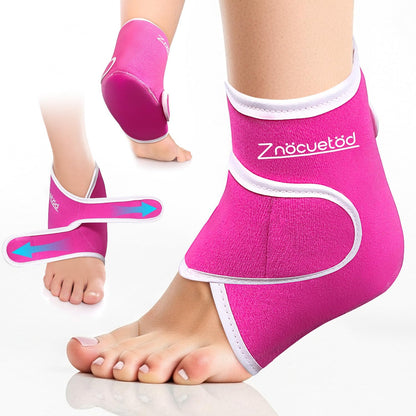 Ankle Ice Pack Wrap for Swelling Foot Heel Pain Relief Reusable Gel-1Pack
