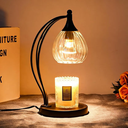 Candle Warmer Lamp with Timer and Dimmer - Electric Melter for Scented Jar Candles - Housewarming, New Home Decor