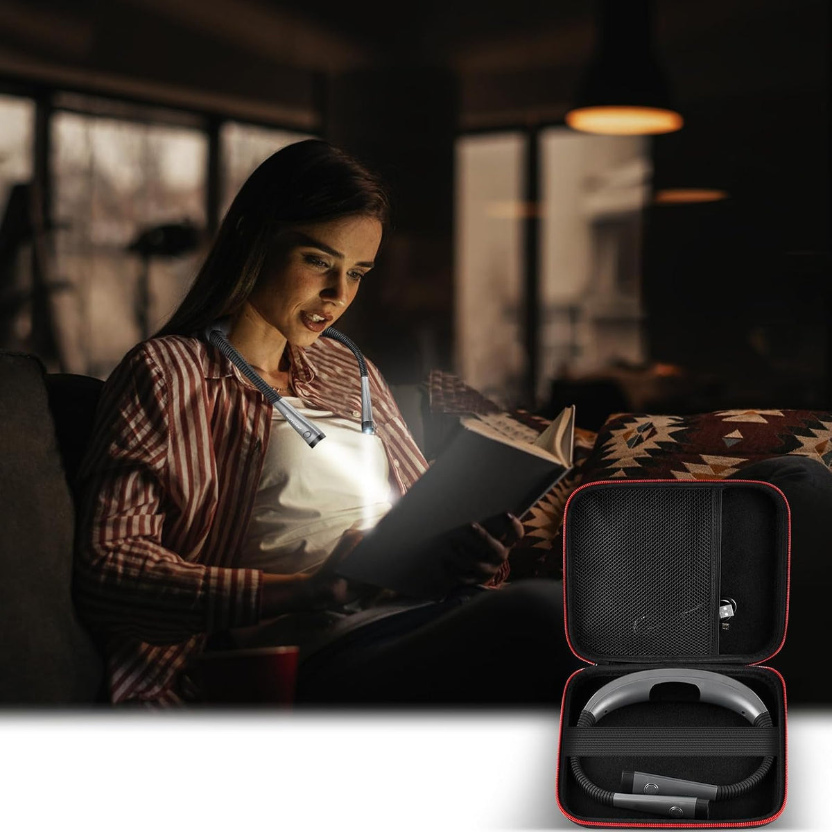 GWCASE Hard Carrying Case for Glocusent for Vekkia LED Neck Reading Lights