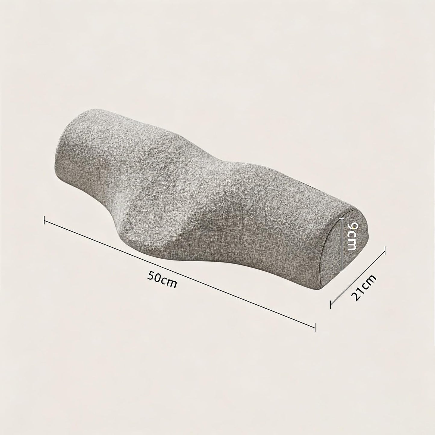 Cervical Neck Pillows, Neck Roll Pillow for Neck Pain Relief, Sleeping Decompression Devices Support and Shoulder Relaxer, High-Density Memory Foam, Neck Bolster (Gray)