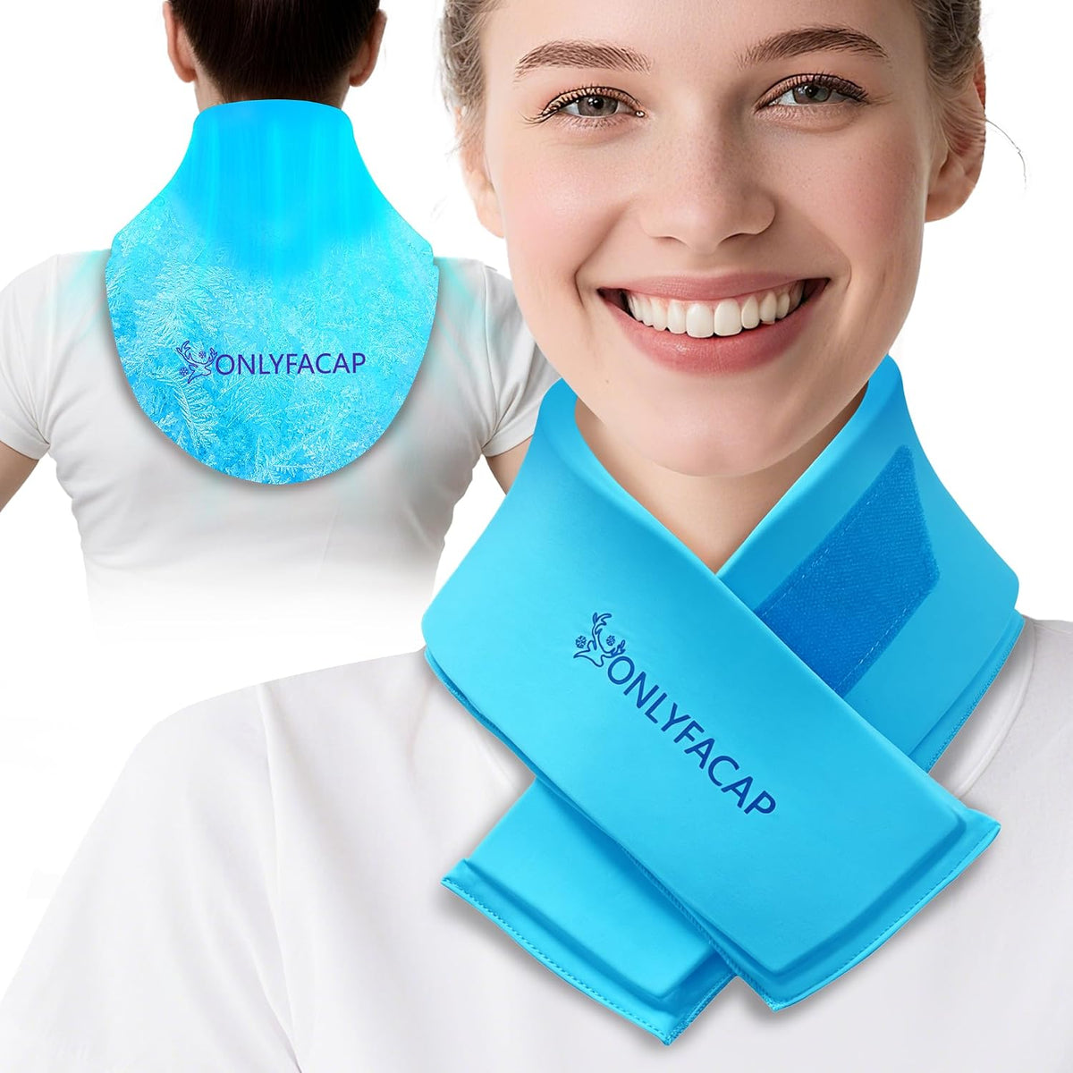 Flexible Neck Ice Pack Wrap,Gel Cold Therapy for Pain Relief