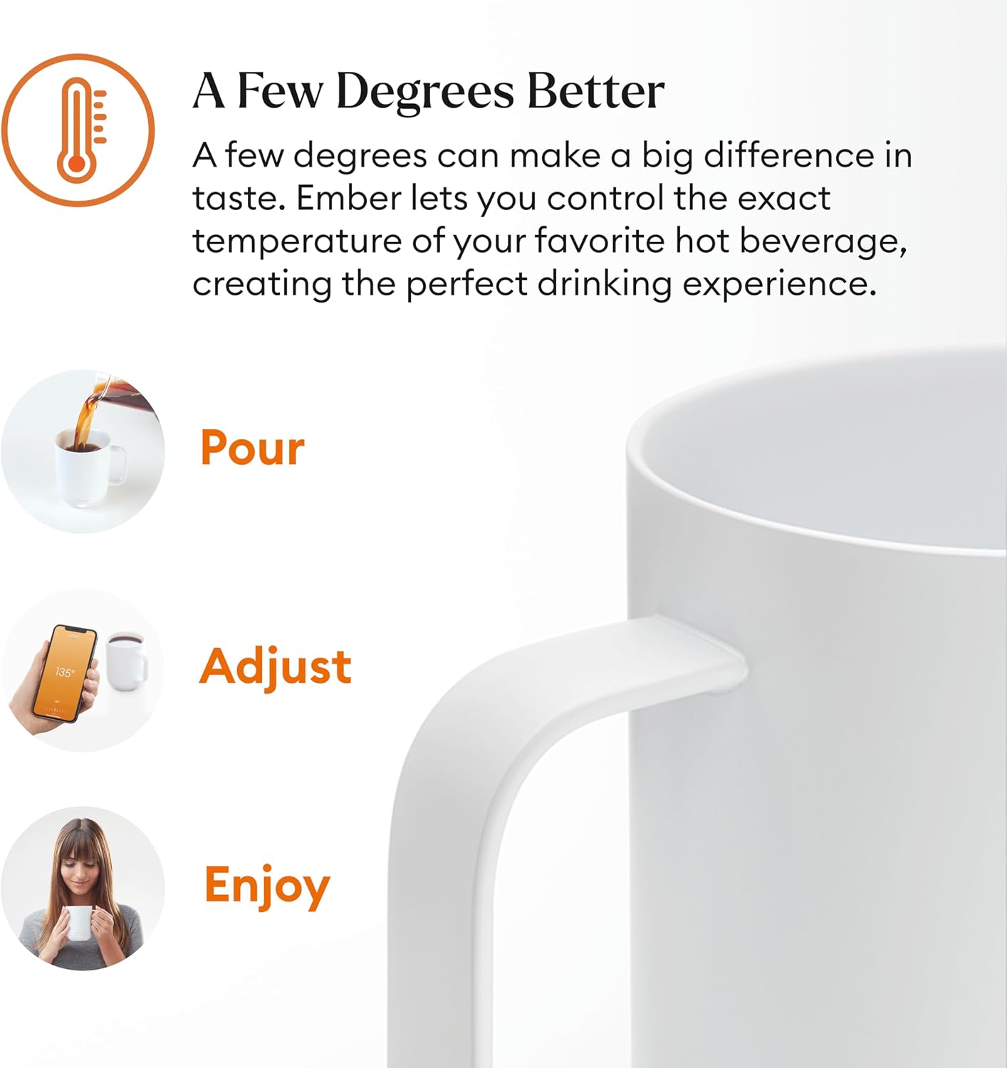 Ember Temperature Control 14oz Smart Mug 2, App-Controlled and Rechargeable Heated Coffee Cup Warmer with Intelligent LED Display, Sage Green.