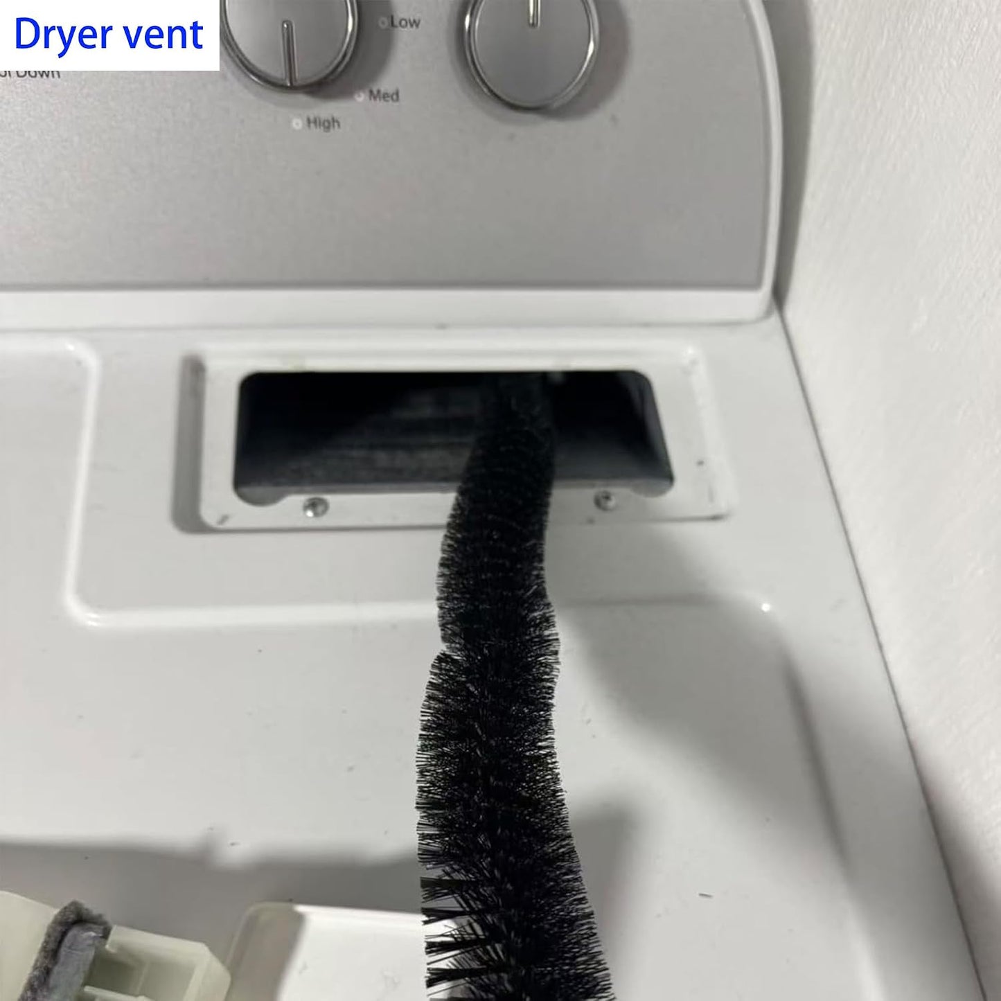 Full-Bristle Dryer Vent Cleaner Brush, 29.52 Inch Flexible Dryer Lint Brush | Refrigerator Coil Cleaning Brush, Lint Trap Cleaning Tool, Long Handle Dust & Pet Hair Remover for Trap and Duct, 1PCS
