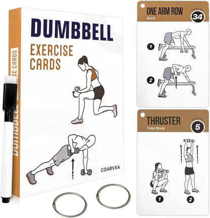 Bodyweight Workout Cards for Women & Men-50 Bodyweight Workout Cards，Includes 2 Rings& Dry-Erase for Easy Organization-Home, Gym or Studio (Bodyweight)