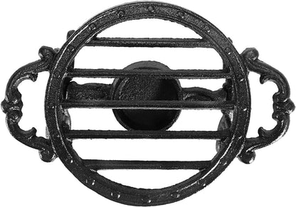 Sumnacon Round Tea Warmer Cast Iron Tea Pot Warmer with Tealight Candle Holder Sturdy Functional Teapot Warmer Stand for Office Party or Desk RetroTea Pot Heater for Heating Milk,Tea,Coffee,Food