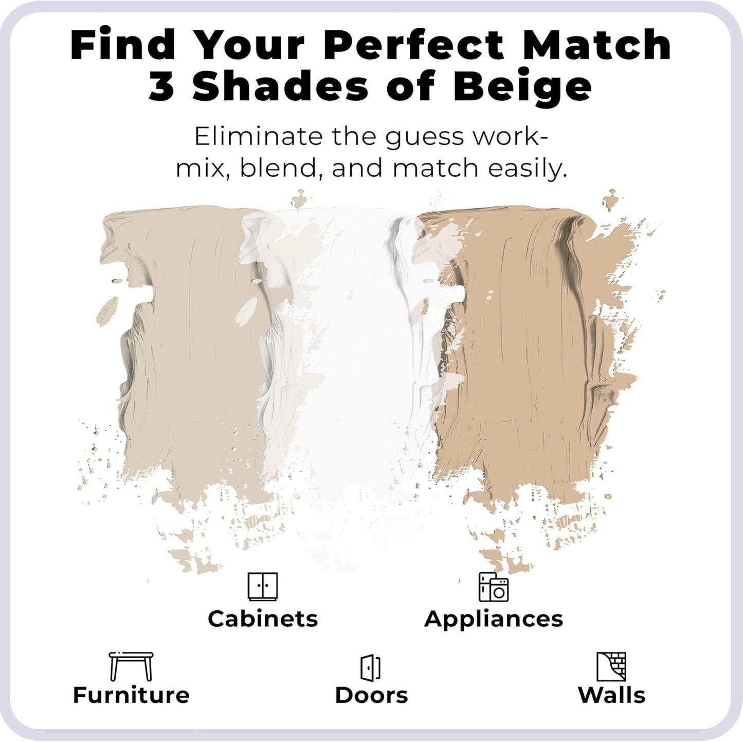 spot. Touch-Up Paint | Matte Finish for Cabinets, Walls, Doors & Furniture | Multi-Tone Beige Repair Kit | Quick-Dry, Self-Priming, Low-Odor, Eco-Friendly | No-Sanding or Primer Needed | 3 Pack