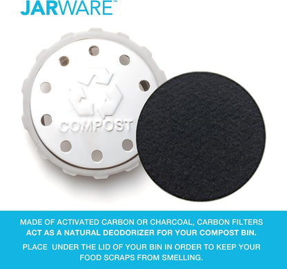 Jarware Herb Saver Lid for Wide Mouth Mason Jars, Green
