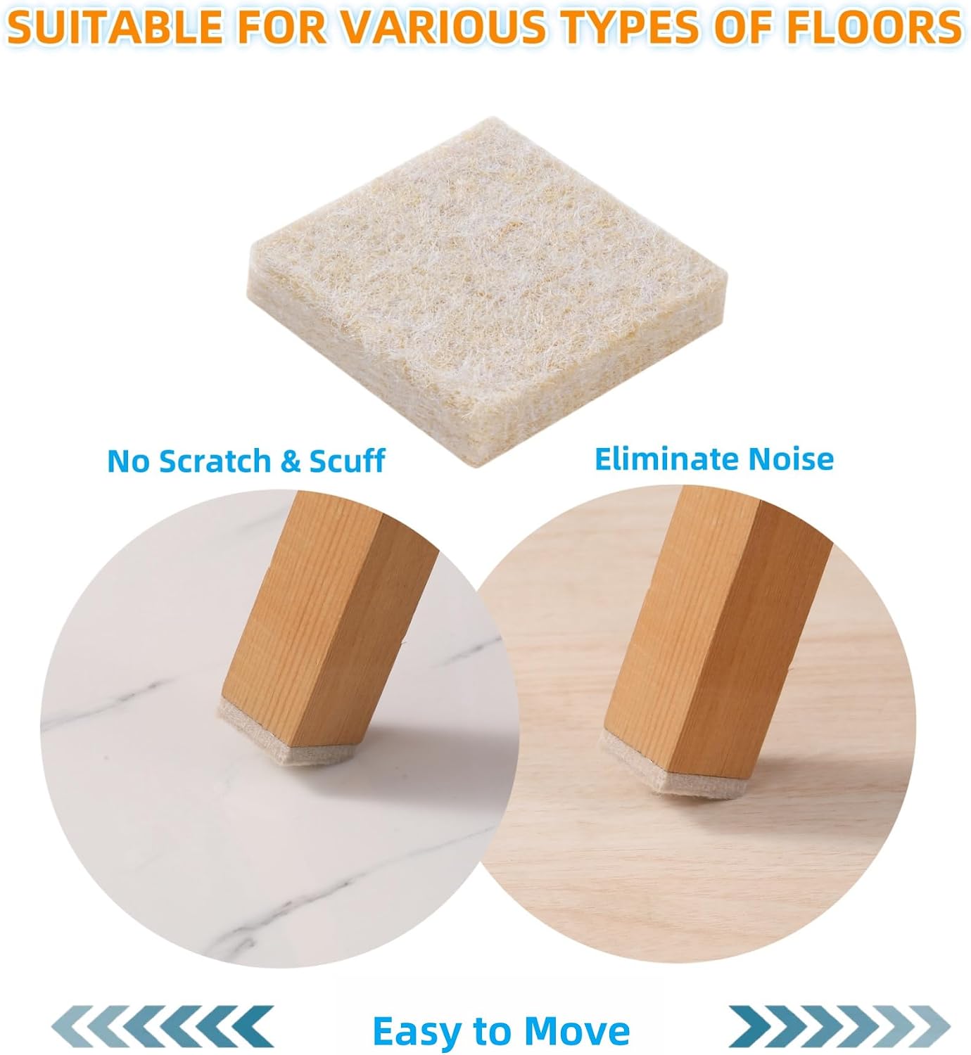 Felt Pads Small 3/8" Felt Pads for Cabinet Doors Bumpers, Cabinet Cushion Dots Felt Cabinet Door Stops, Self Adhesive Thick Bumper Pads to Protect Surfaces -Anti Scratch 234 Pcs Round Brown