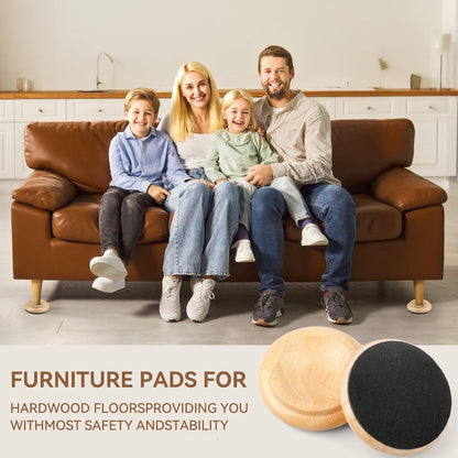 Piano Caster Cups Furniture Pads Upright Piano Caster Cups Wood Coasters Cups Floor Protectors for Furniture Furniture Floor Protectors (Walnut, 4)