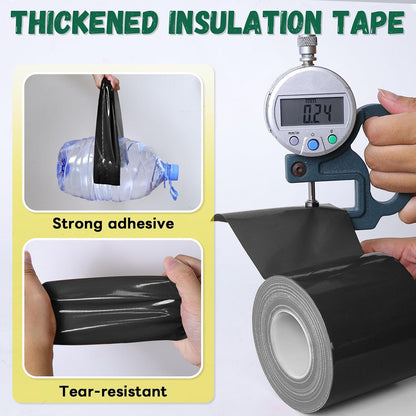 Window Sealing Tape, 20 Mil Thick Window AC Insulation Sealing Draft Tape | 3 inch X 33 FT, Blocker for Cold Heat Air, Waterproof Tape for Repair, Heavy Duty No Residue (Clear)