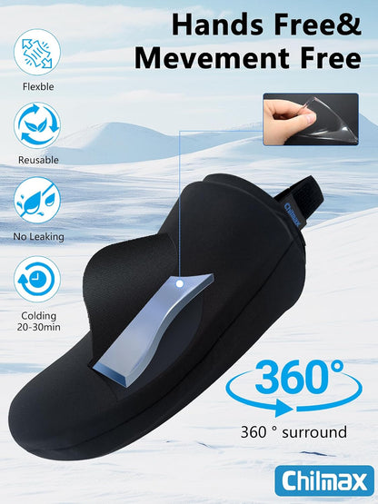 Foot Toes Ice Pack Wrap for Broken Toe & Bunion Pain,Reusable Cold & Heat Pack for Top of Foot & Forefoot Surgery Recovery,Best Ice Sock for Gout,Injuries,Swelling,Neuropathy Relief (1pcs)