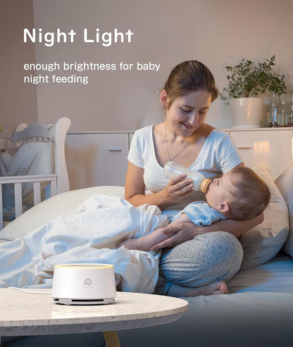 Dreamegg White Noise Machine for Adults - 10W Powerful Sound Machine with 29 Soothing Sounds, Noise Masking for Snoring, Traffic & Office Privacy, Ideal for Home, Travel & Deep Sleep