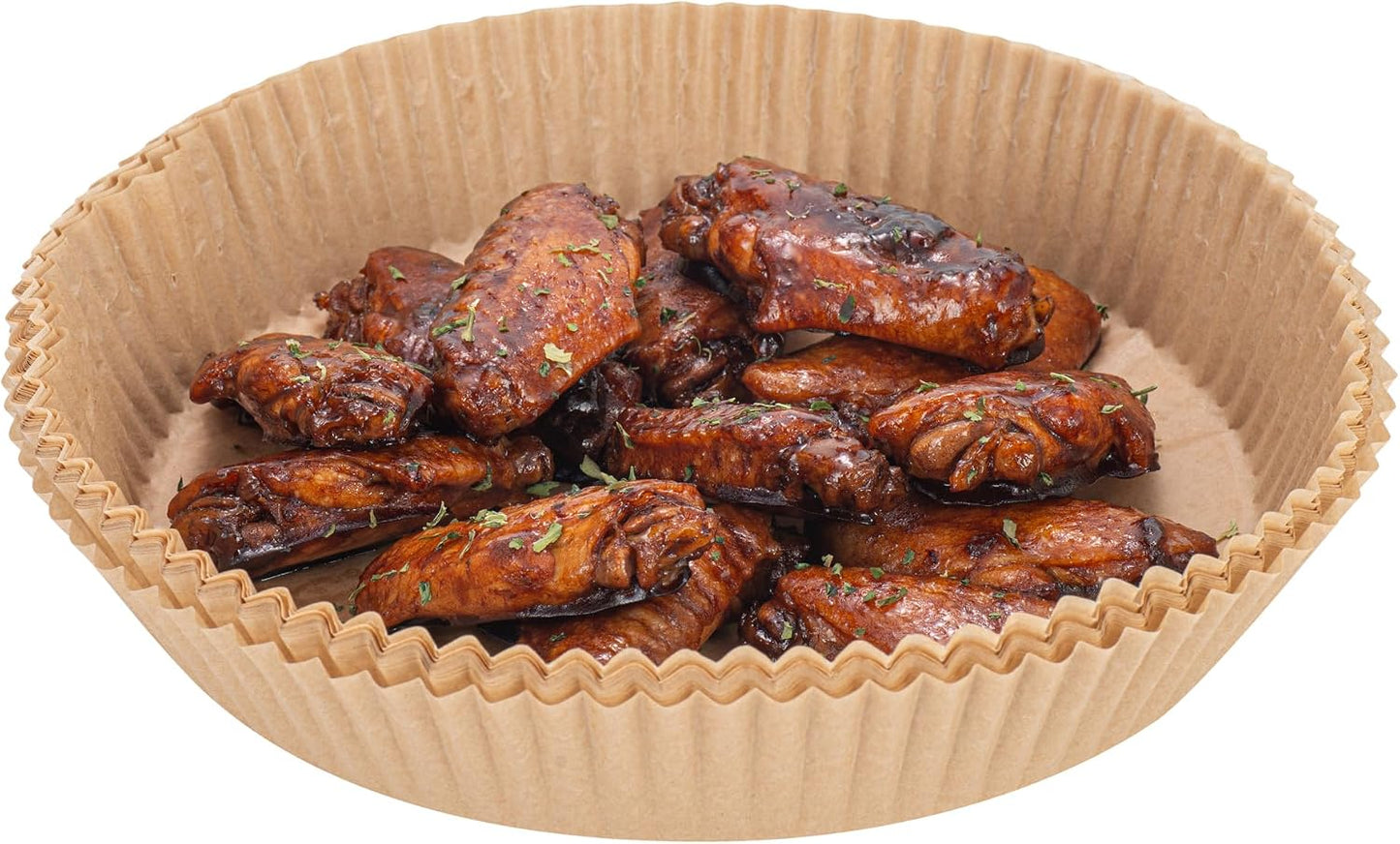 Restaurantware-Pastry Tek 8.1 x 5.5 x 1.8 Inch Air Fryer Liners, 100 Rectangle Air Fryer Baskets - No-Stick Silicone Coating, Unbleached, Food-Grade Paper Liners, For Steamer, Microwave, Oven