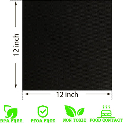 WMKGG Silicone Air Fryer Liners, 2PCS Air Fryer Silicone Liners | Reusable Rectangular Non-Stick Basket Accessories for Ninja Foodi Dual DZ201/DZ401 8-10QT