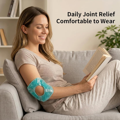 Coldcool Knee Ice Pack Reusable Gel Wrap for Pain Relief & Post-Surgery Recovery - Hot & Cold Therapy for Arthritis, Sports Injuries (2 Pack)