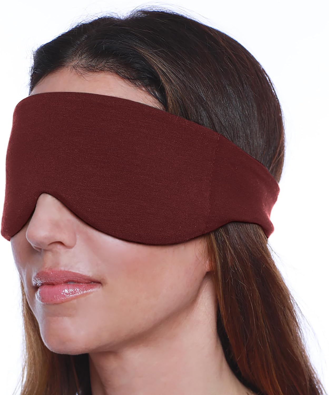 Happyluxe Sleep Mask - Buttery Soft Airplane Eye Mask for Sleeping or Napping in Bed. Machine Washable. - Navy Blue, Made in USA