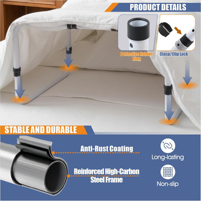 Blanket Lifter 4 Clips for Feet and Legs, Adjustable Blanket Support Frame Relieves Pressure on Feet & Toes, Ideal for Neuropathy, Post-Surgery, Arthritis
