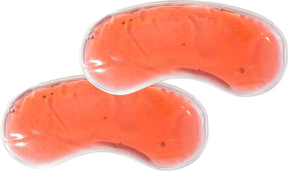 2 Pack Warming or Cooling Insert for Sleep Masks, Eye Mask, Silicone Gel Pack (Red)