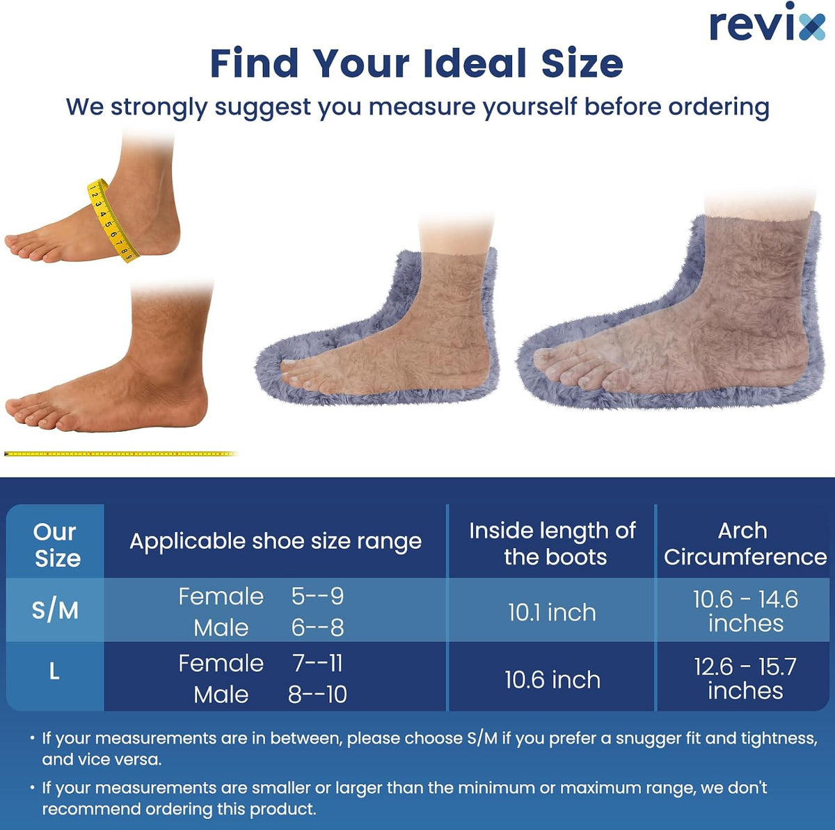 REVIX Microwavable Foot Warmers, Heated Booties for Cold Feet, Purple L