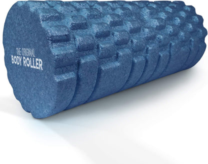 The Original Body Roller - High Density Foam Roller Massager for Deep Tissue Massage of the Back and Leg Muscles - Self Myofascial Release of Painful Trigger Point Muscle Adhesions (Black)