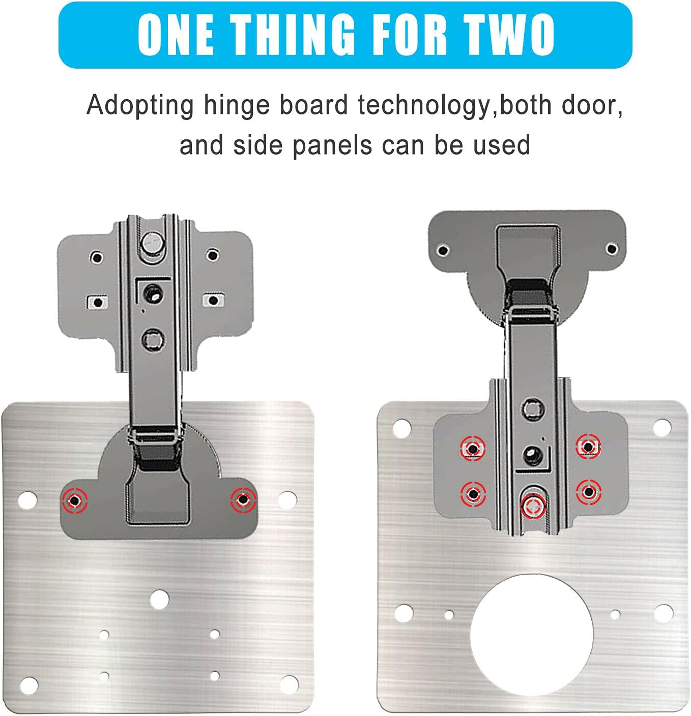 Cabinet Hinges Repair Plate,Stainless Steel Hinge Repair Brackets Kit,Kitchen Cupboard Door Hinge Repair Plate Kit Includes Fixing Screws,Protect Wooden Kitchen Cabinet Door,Furniture(2 PCS)…