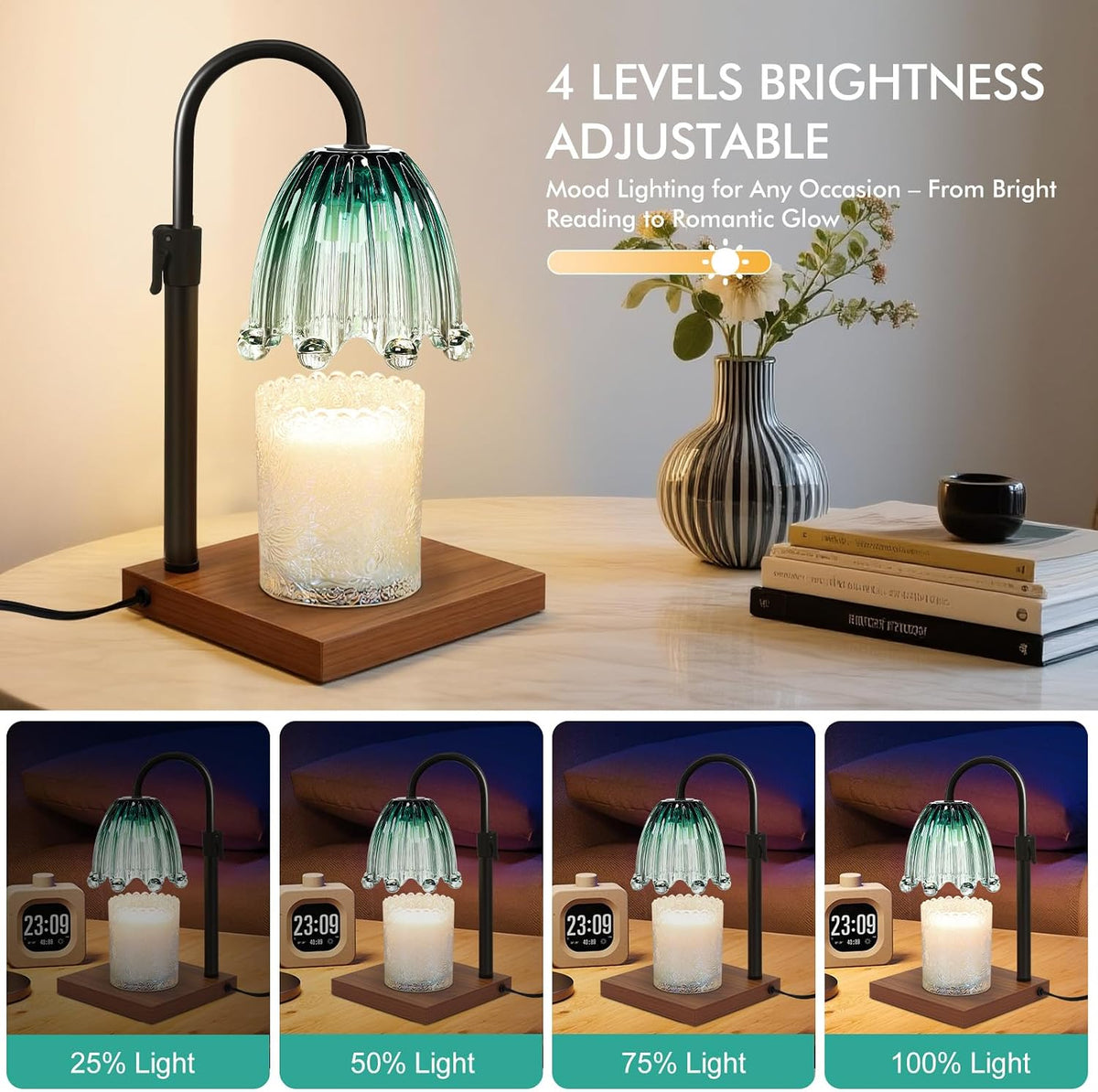 Candle Warmer Lamp with Timer,Birthday Gifts for Women
