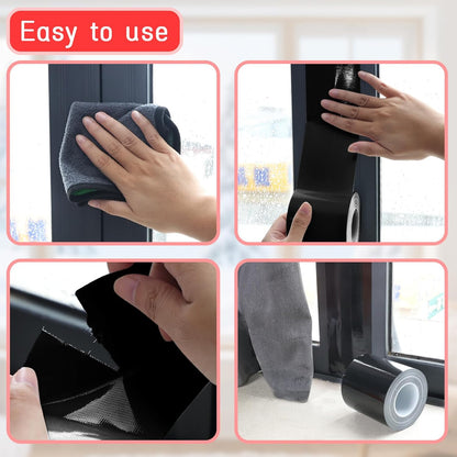 Window Sealing Tape, Window AC Insulation Tape, White 3 Inch x 65 FT | Waterproof Blocker for Cold Heat Air, Windproof, No Residue Strong adheisve